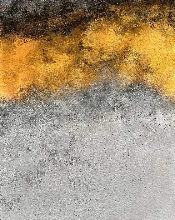 Gold Gray Abstract