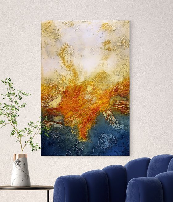 Rising Over Deep Blue