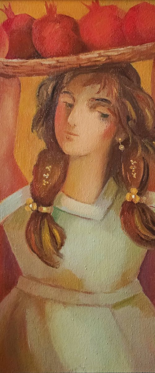 Girl with Pomegranates by Samvel Tavadyan