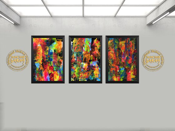 A Journey Through Color - Triptych