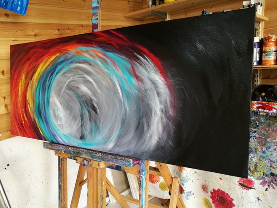 Flux - Panoramic Expressionism, Abstract, Colour, Wave