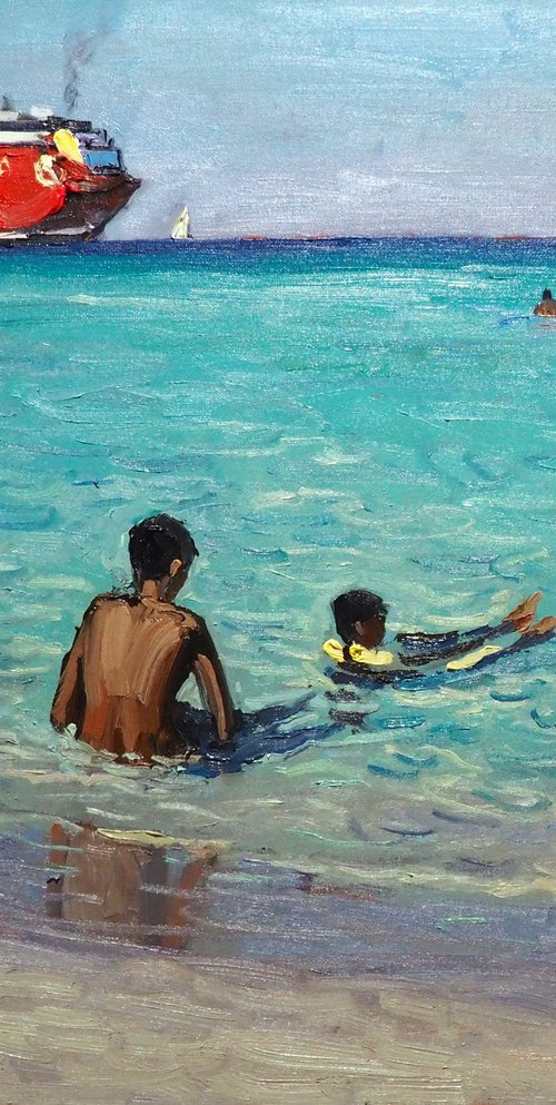The boys and the boat by Yuanyuan Liu