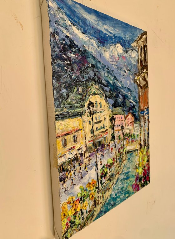 Chamonix town in France