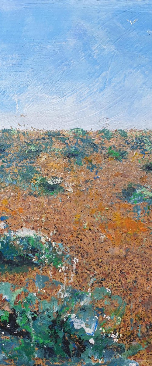 Seasons - Summer Shingle beach with Crambe by Teresa Tanner