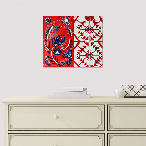 Embroidery & Bloom: Ukrainian Fusion