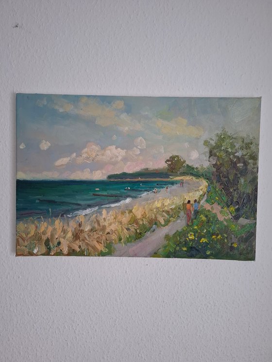 Pleinair painting Baltic Coast