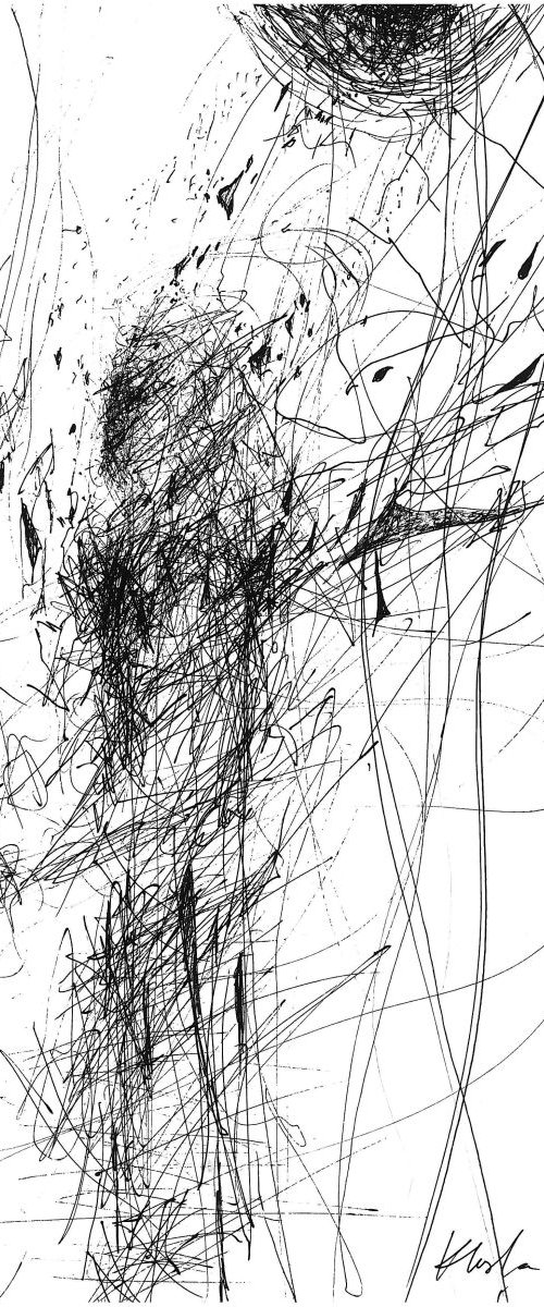 OVIDIU KLOSKA from "SIGNAL ANGELS" series - Composition signed 23 november 2014 by Kloska Ovidiu