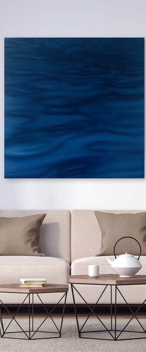 Deep blue Waves by Nataliia Krykun