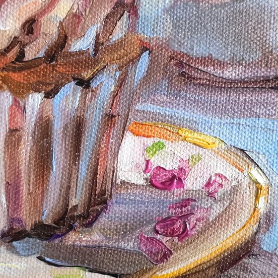 Creamy Cupcake. Tea Party Still Life