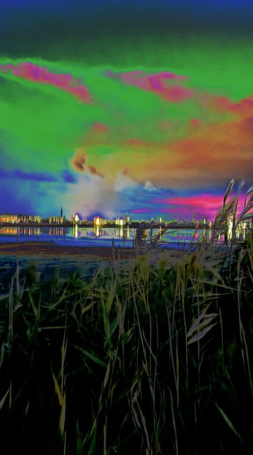 Digital collage Miracle Night by Yuliia Sharapova