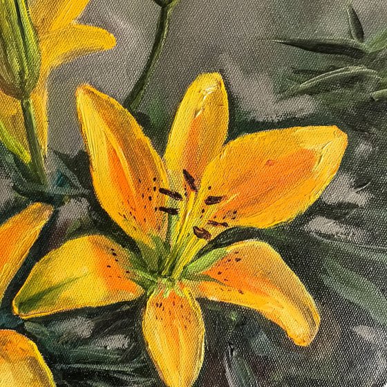 Yellow lilies