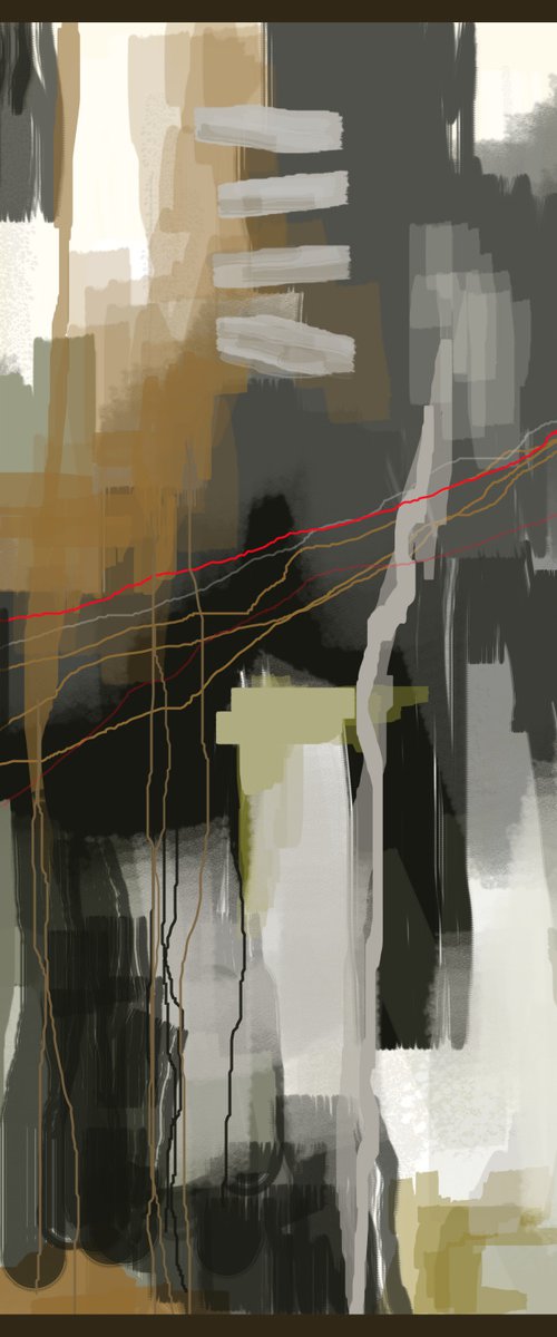 ABSTRACT GEOMETRY #1   39"X60" by Joe McHarg