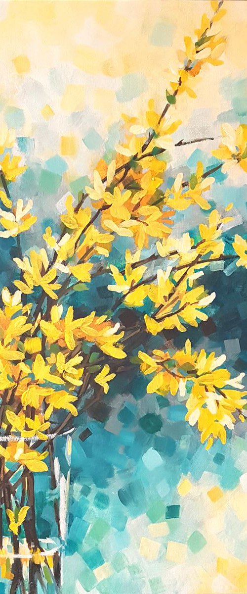 Forsythia by louise baker