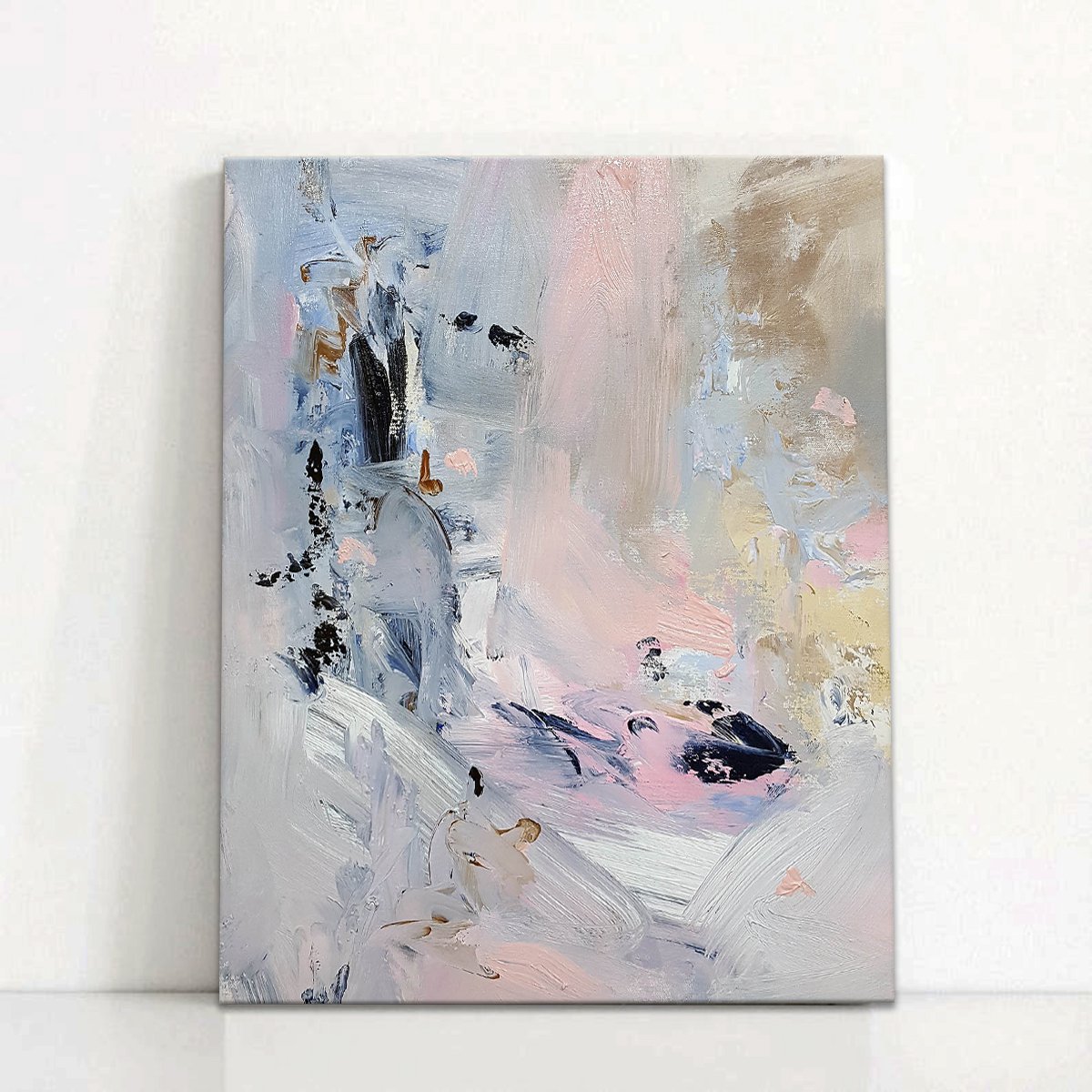 Abstract Oil Painting By Hugh Abernethy, 24 X 30, San (C8), Original Artwork