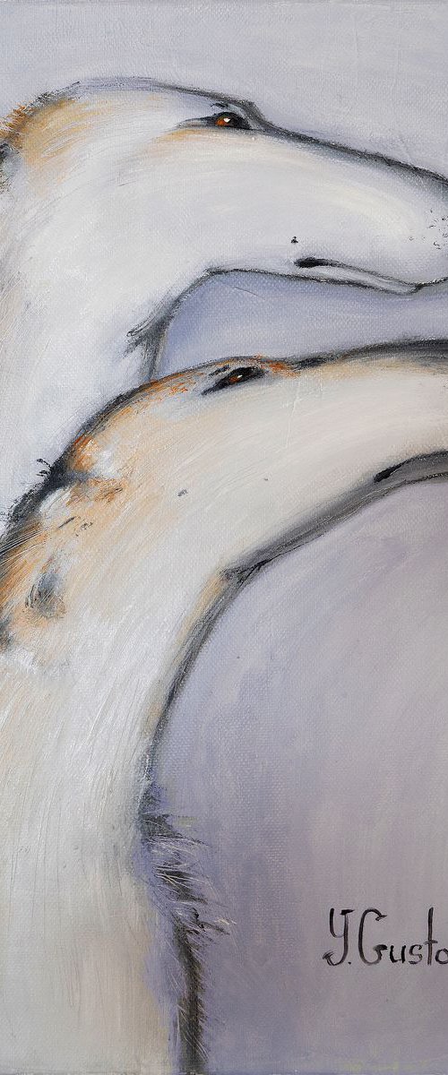 Greyhounds by YANA MEDOW