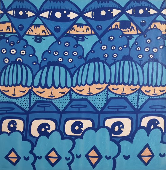 In Line - Blue