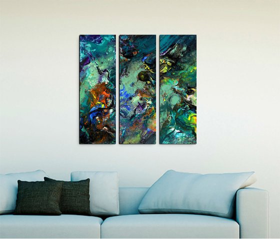 Triptych abstract