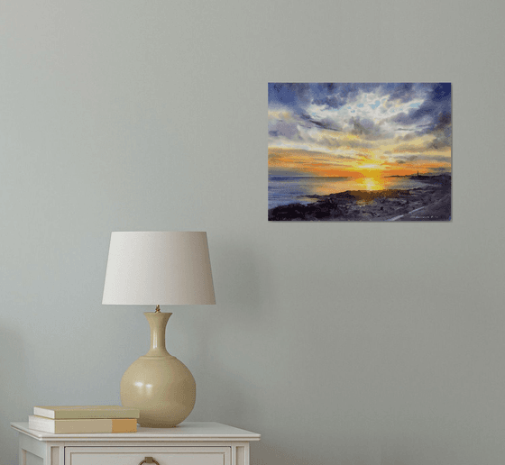 Lighthouse at sunset #5