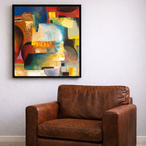 Color Splash Giclee Print Canvas