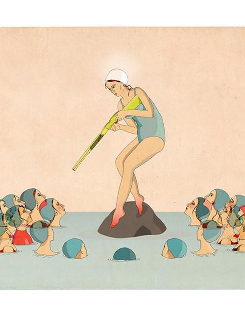 The Swimming Cap by Delphine Lebourgeois