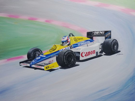 1985 Williams Honda FW10 16x12inch