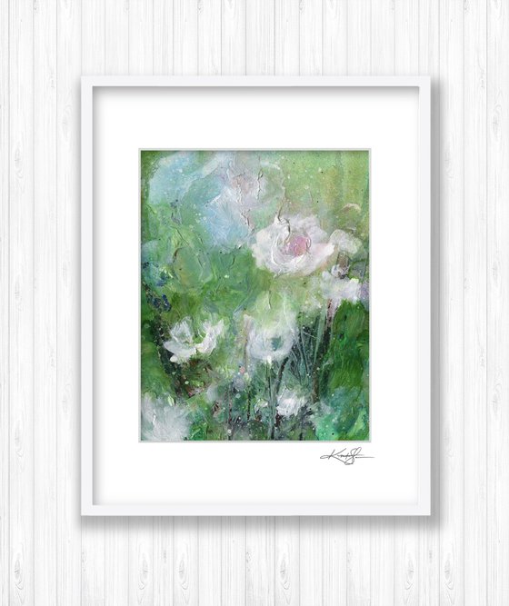 Floral Delight 70 - Textured Floral Abstract Painting by Kathy Morton Stanion