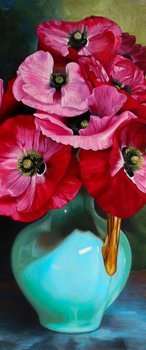 Still Life, Vase with Flowers. by Bledi Kita