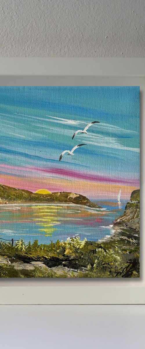 Memories of Lulworth Cove by Marja Brown