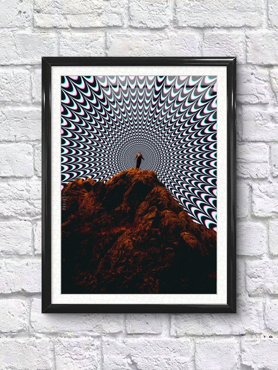 Hypnotized - Psychedelic Optical Art Print