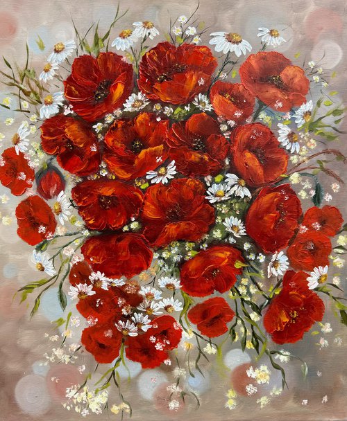 Poppies dance by Tanja Frost