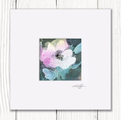 Floral Delight 44 - Textured Floral Abstract Painting by Kathy Morton Stanion by Kathy Morton Stanion