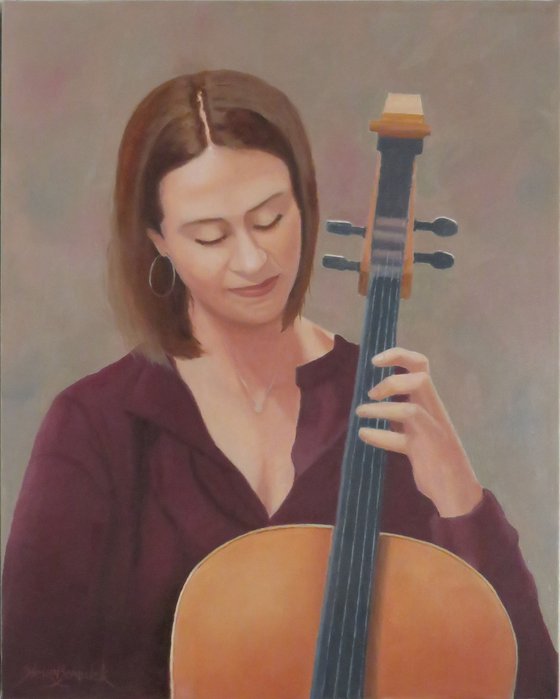 Christine and her Cello