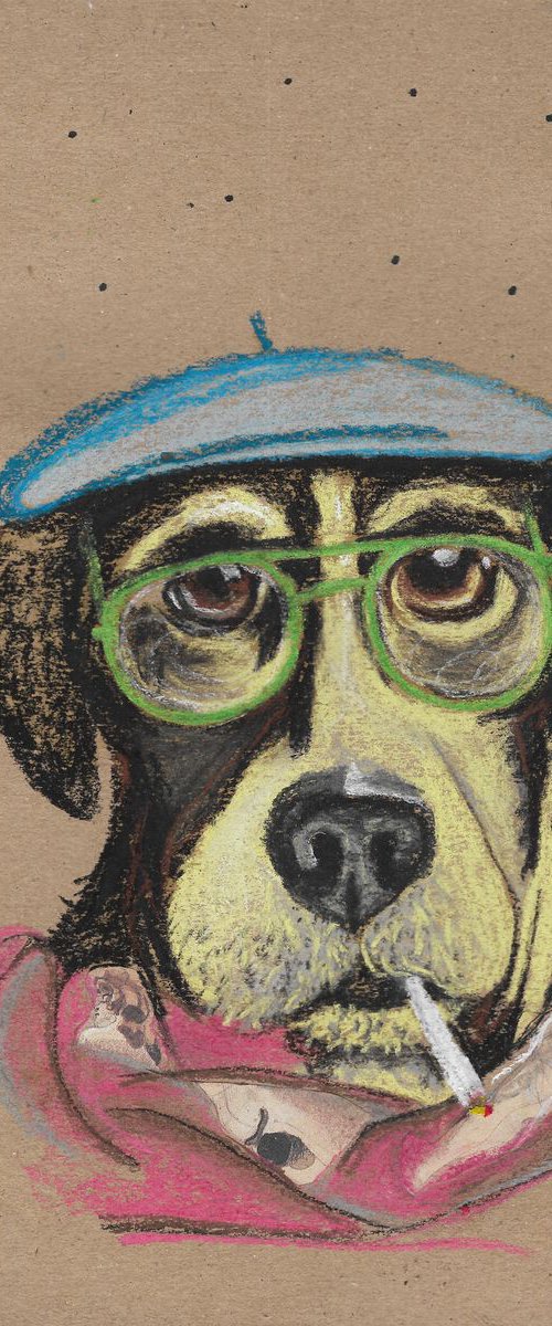 Hipster dog #3 by Pavel Kuragin