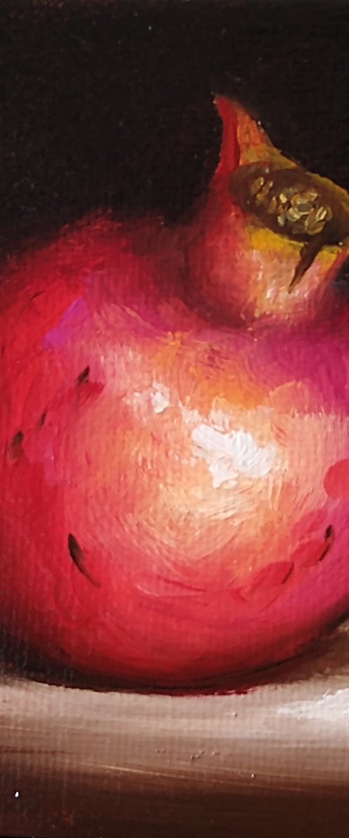 Little Pomegranate still life by Jane Palmer Art