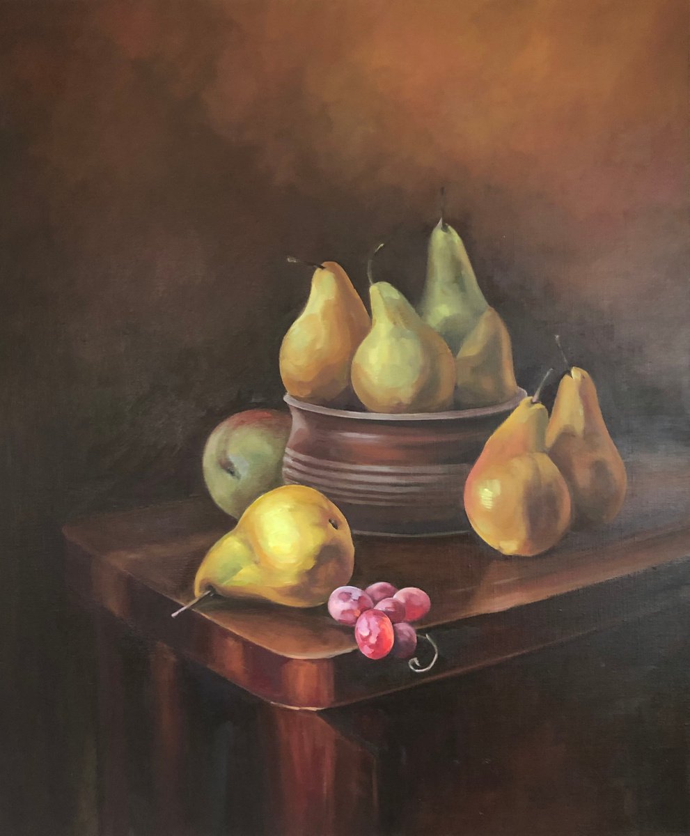 Pears still life by Guzel Min