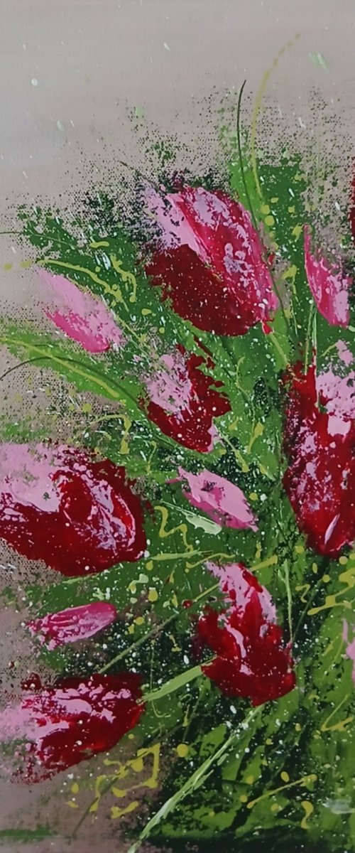 The rise of the tulips by Cinzia Mancini