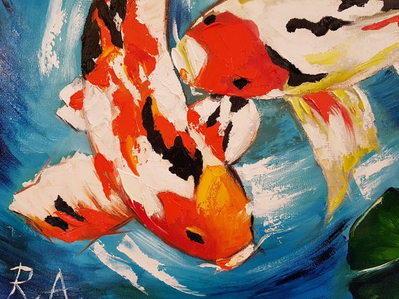 Koi fish duet 40*40 cm