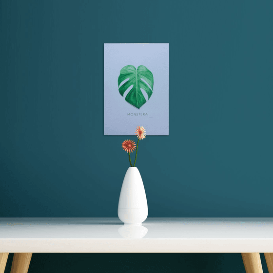 Monstera Leaf Drawing