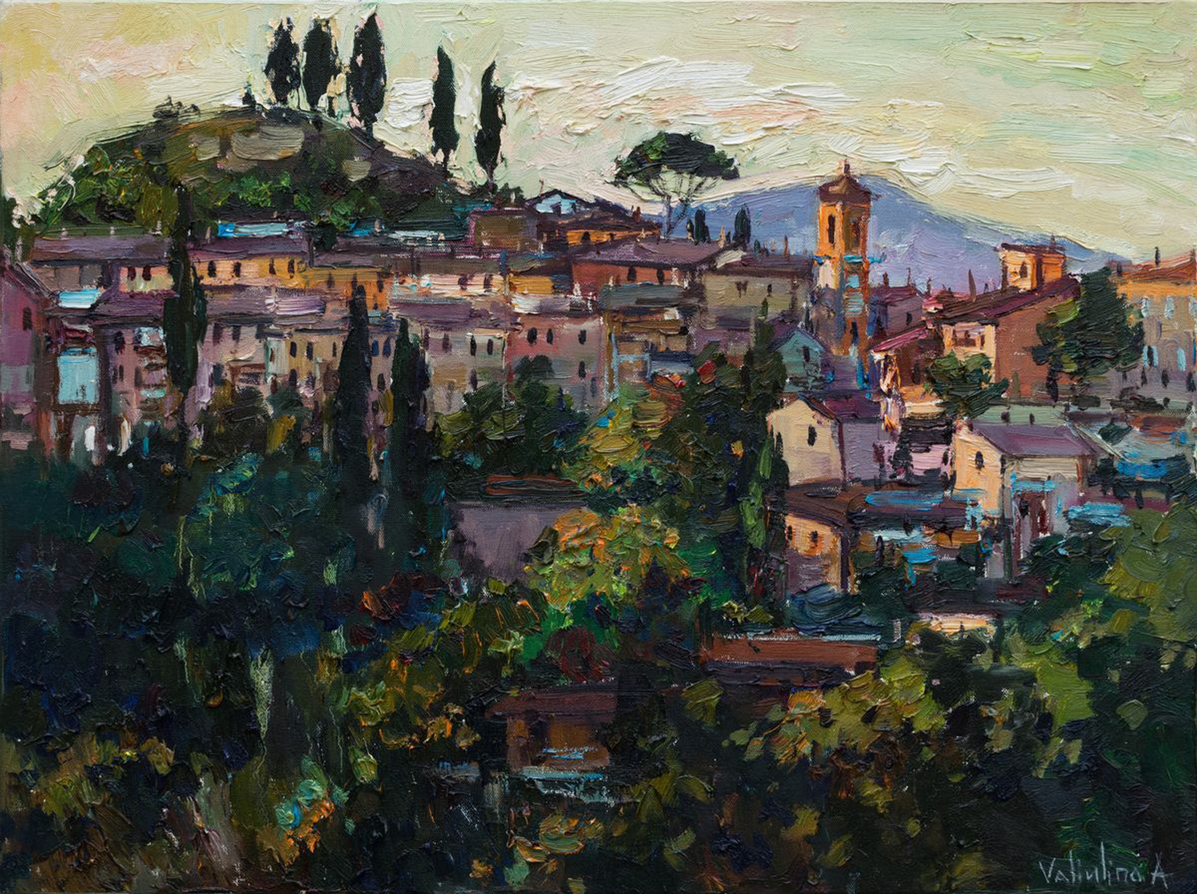 Palaia Toscana Italy Landscape Painting Artfinder