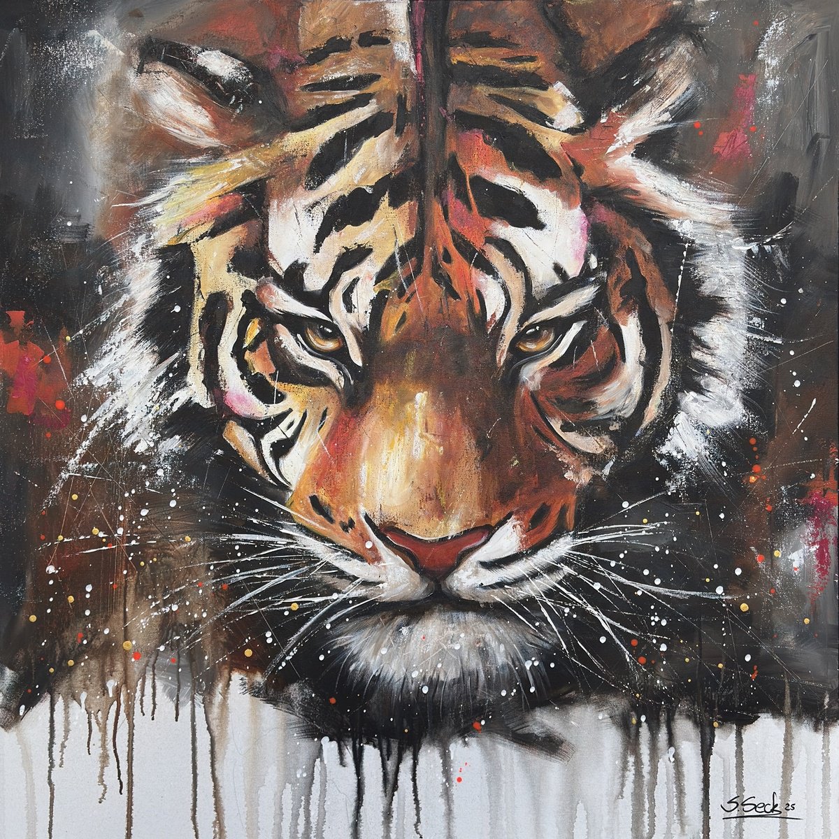 Silent Power By Sabrina Seck, 39 X 39, Artwork For Sale On Artfinder