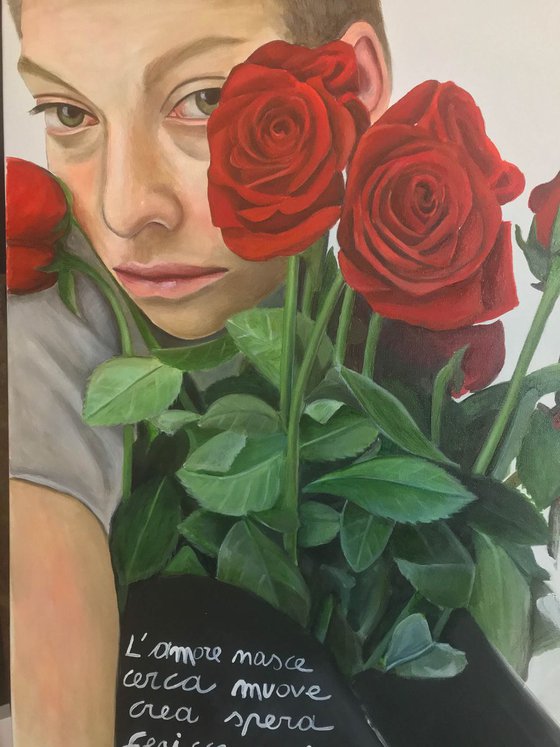 girl with red roses (solo le rose di plastica non sfioriscono mai)