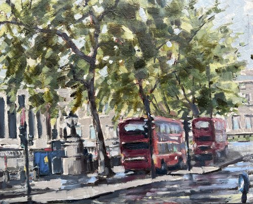 Trafalgar Square, London by Louise Gillard