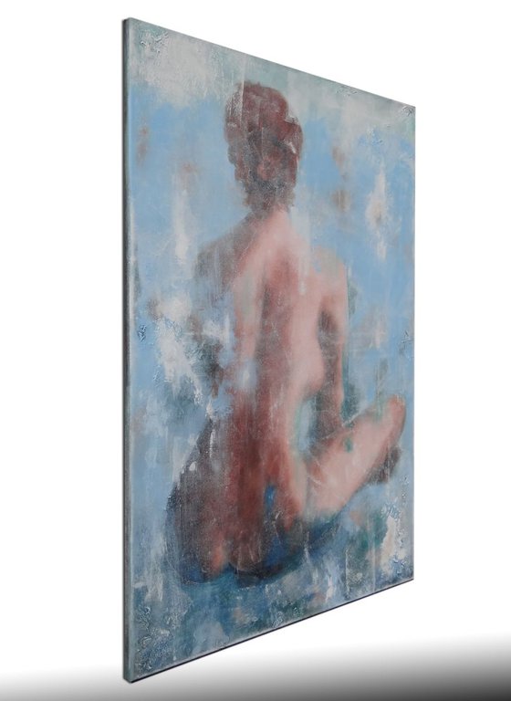 nude in blue (120 x 80 cm)