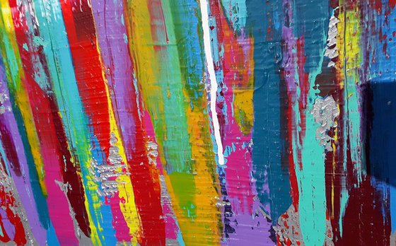 Back Home - XL colorful abstract painting
