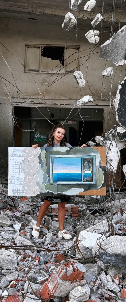 Window with seaview by Delnara El