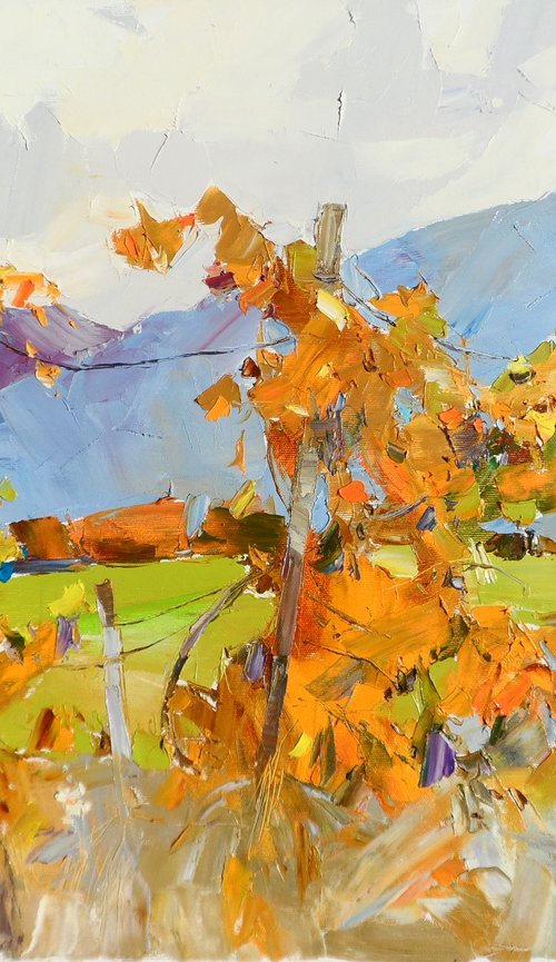 " Vineyards in the mountains" by Yehor Dulin