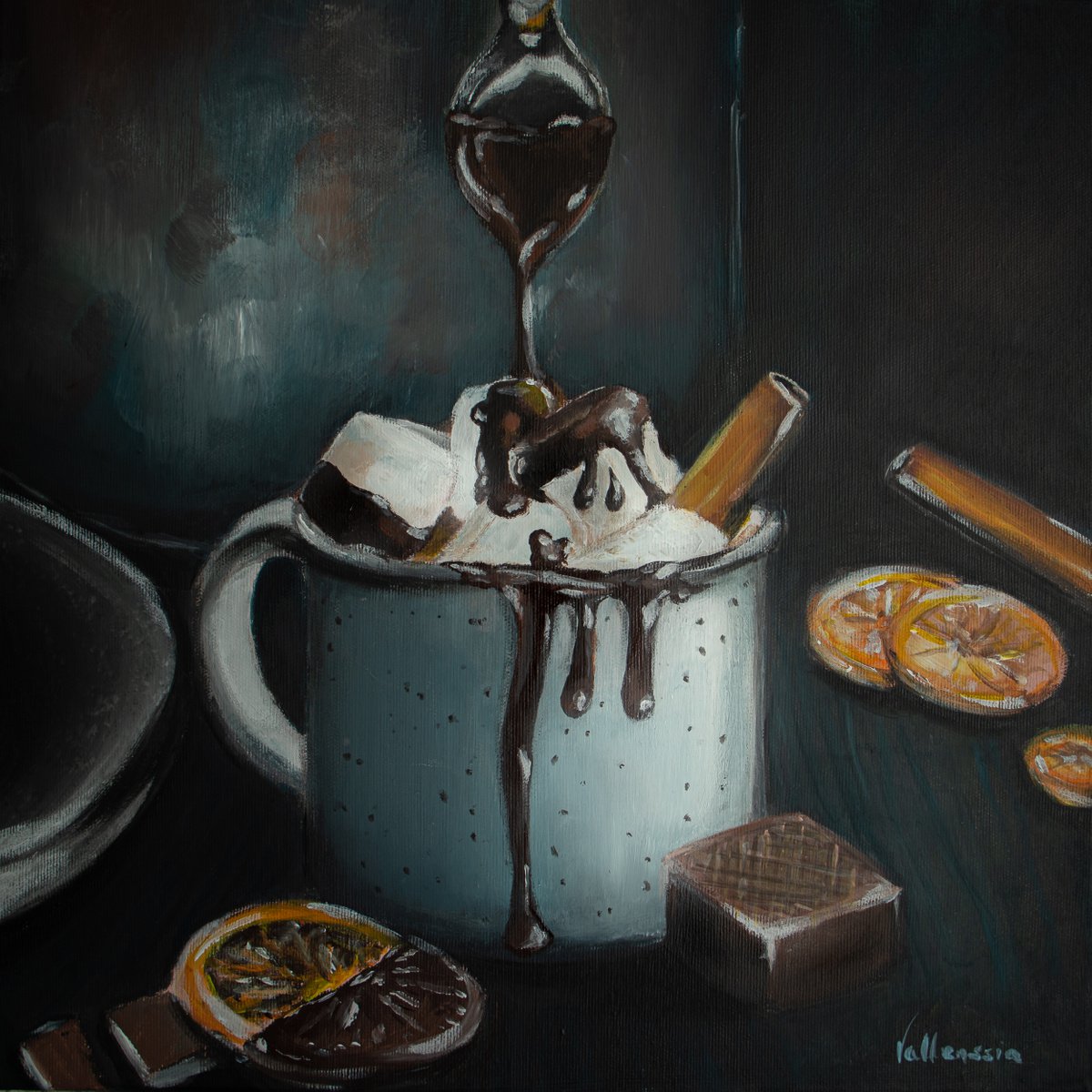 Marshmallows & Hot Chocolate by Snjezana Blagsic - Vallenssia