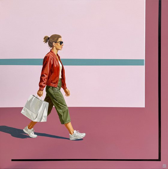 Woman In Sunglasses - Original Painting