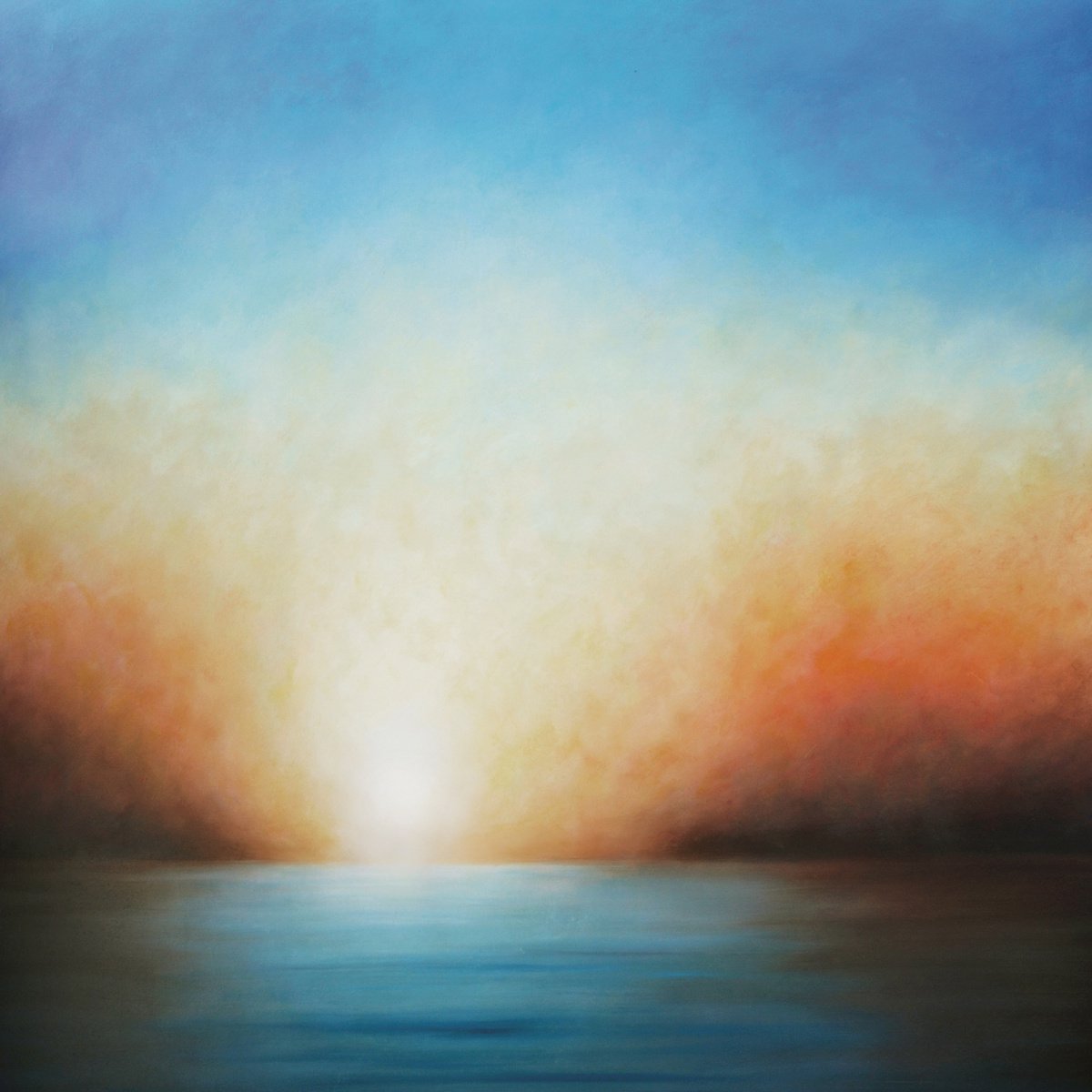 Light in the Fog above the Sea by Waldemar Kaliczak