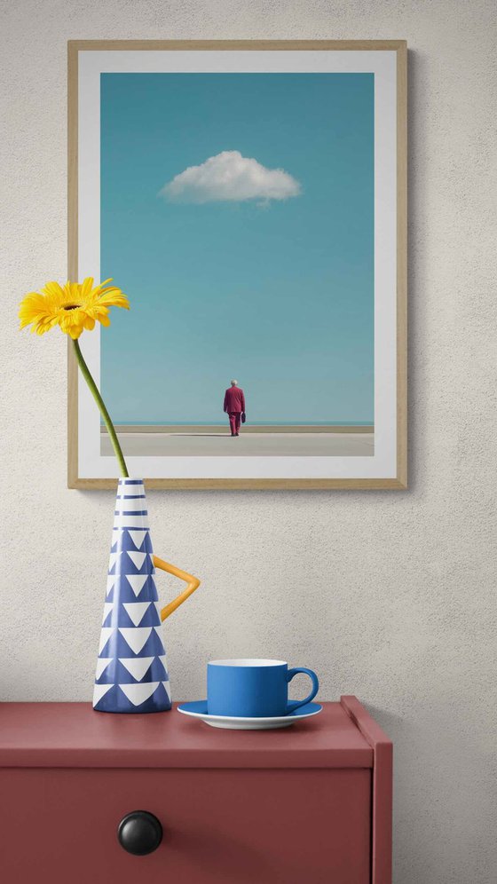 Red man walking